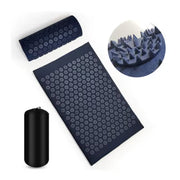 MattBoxi 15mm Extra-Thick Acupressure Mat and Neck Pillow Set with 15,000+ HIPS Spikes and 210D Oxford Cloth