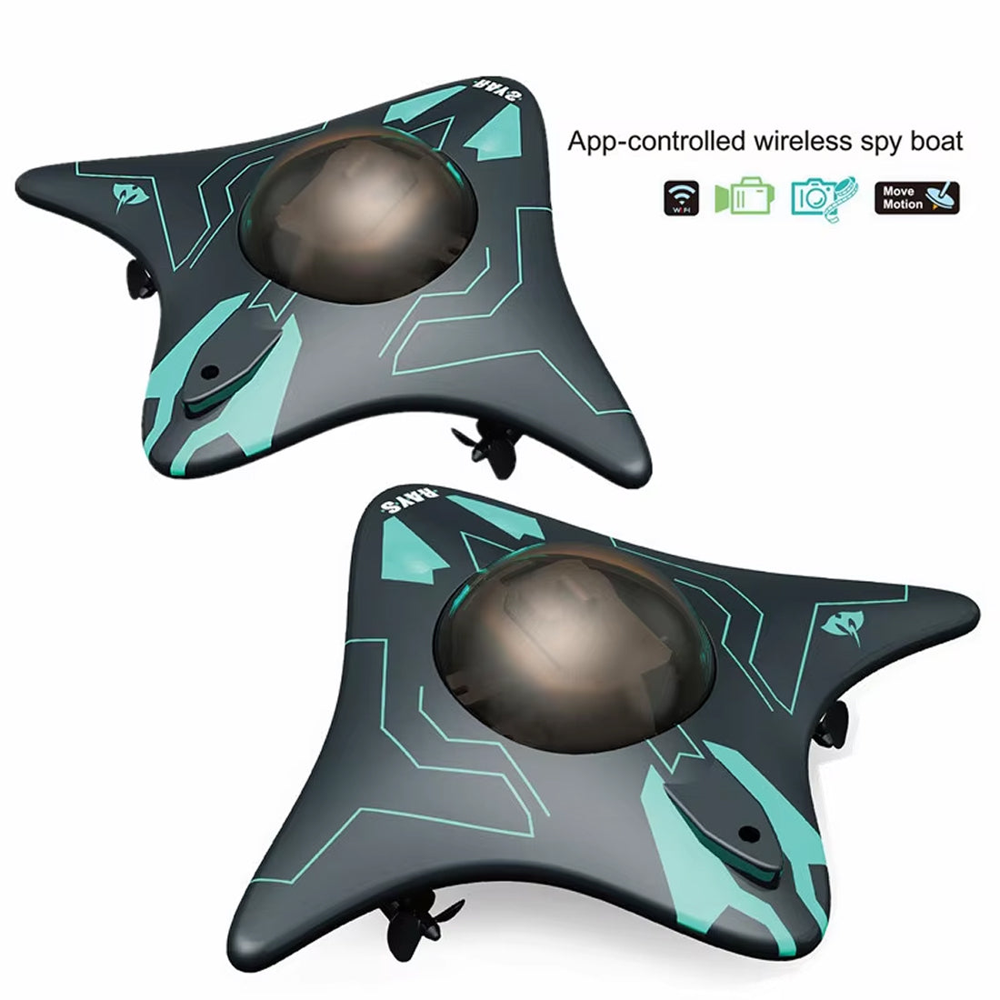 JetixBoat 40km/h RC Boat with Real-Time HD Underwater Camera
