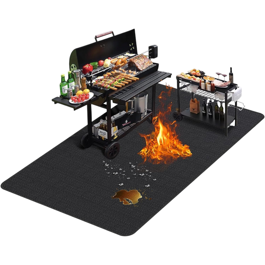 JoliBanix BBQ Grill Mat Extra Large Fireproof for Deck Protection