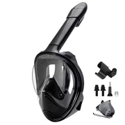 JoyDesci Full Face Snorkel Mask with Dry Top Technology, Adjustable Camera Mount and Anti-Fog Panoramic View