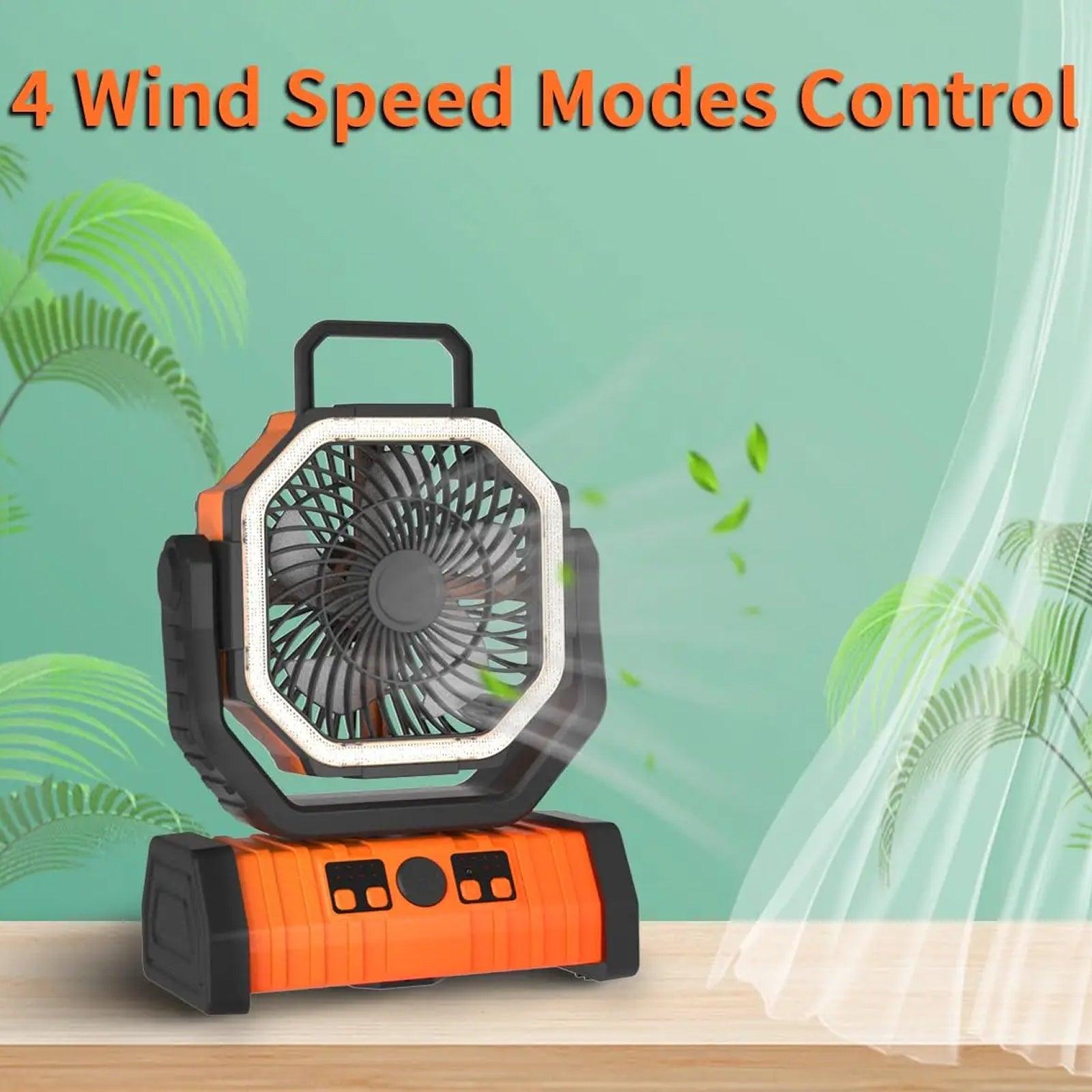 JoyWica Camping Fan 9000mAh Power Bank LED Lantern