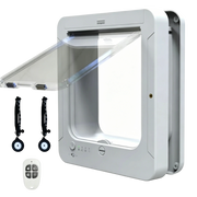 Keepilco Smart RFID Microchip Pet Door with 4 Locking Modes