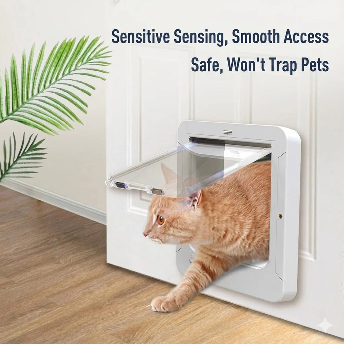Keepilco Smart RFID Microchip Pet Door with 4 Locking Modes