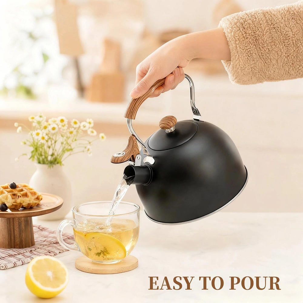Kettlepis 2.5L Stainless Steel Whistling Stovetop Kettle