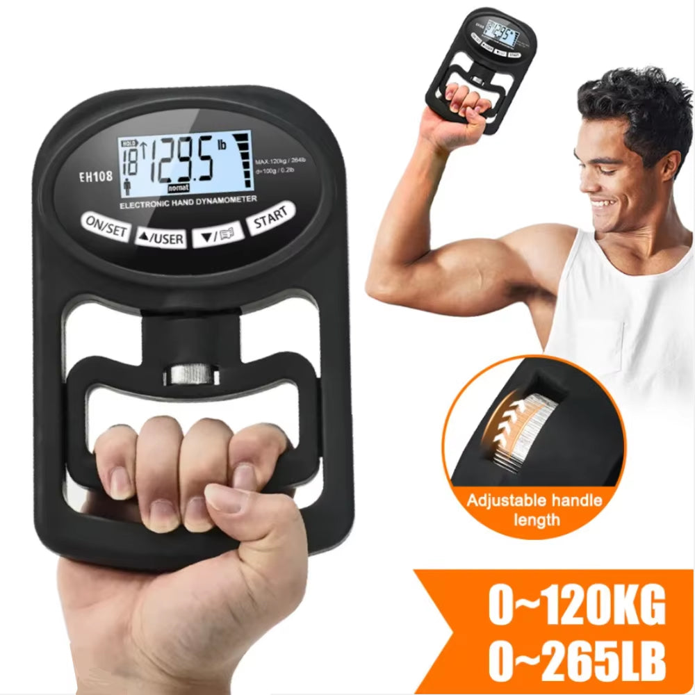 KiGriply Digital Hand Dynamometer 265Lbs Grip Strength Tester