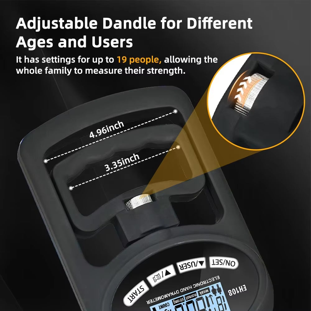 KiGriply Digital Hand Dynamometer 265Lbs Grip Strength Tester