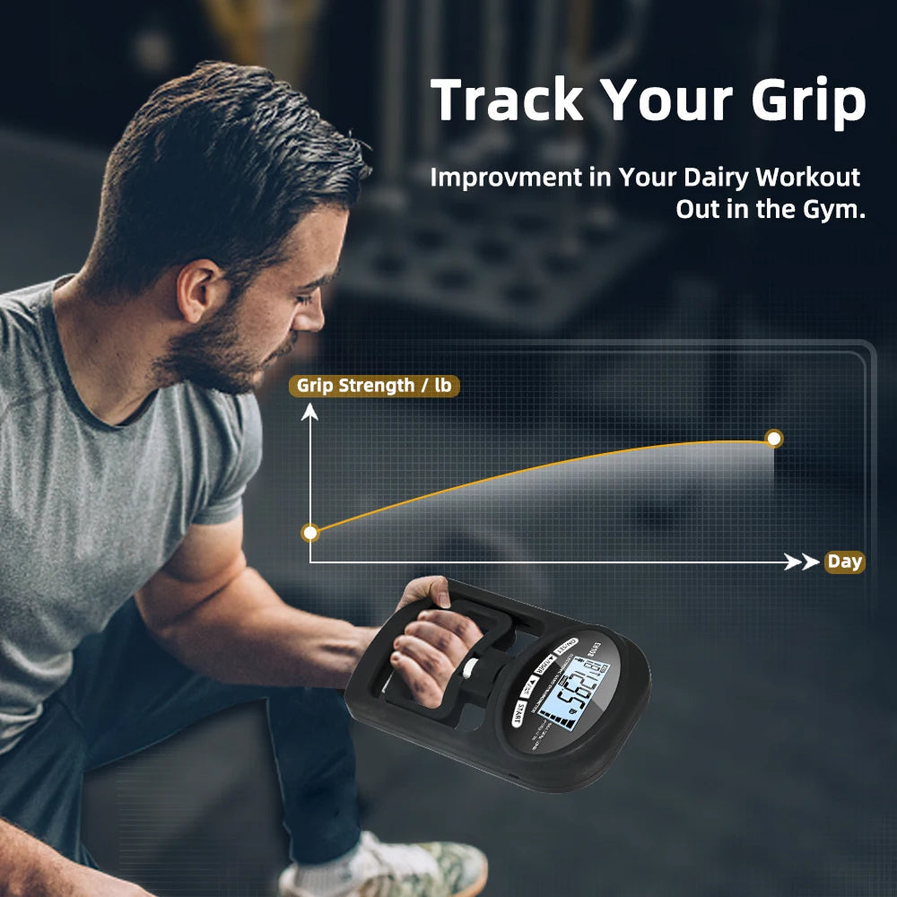 KiGriply Digital Hand Dynamometer 265Lbs Grip Strength Tester