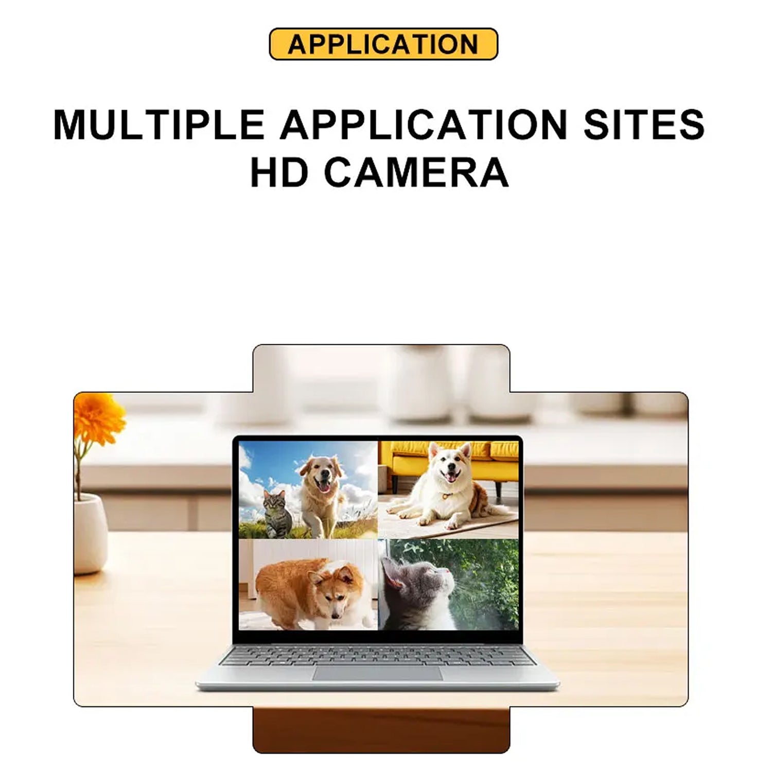 KITTITREK 1080P HD Pet Camera with 160 Wide-Angle Lens