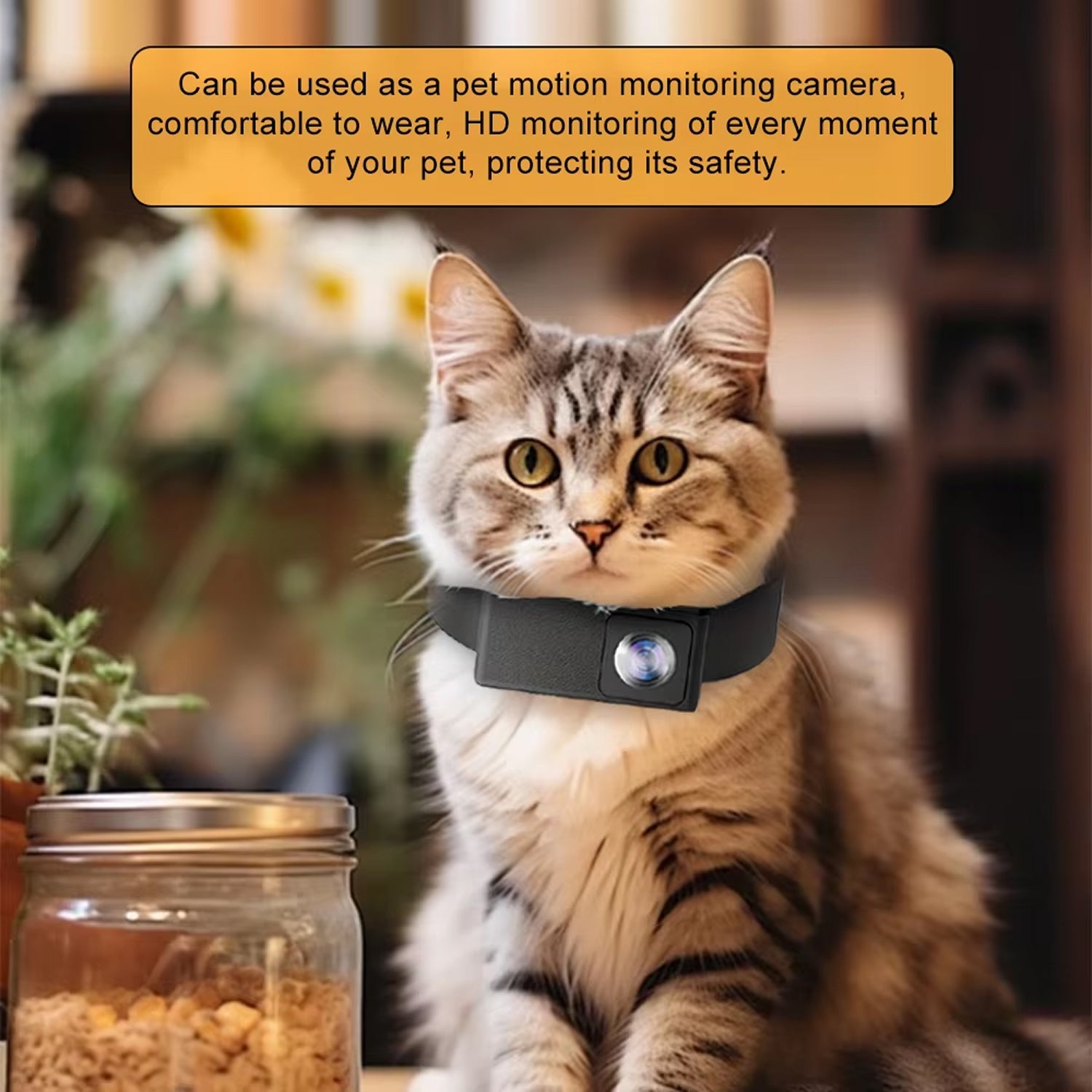 KITTITREK 1080P HD Pet Camera with 160 Wide-Angle Lens