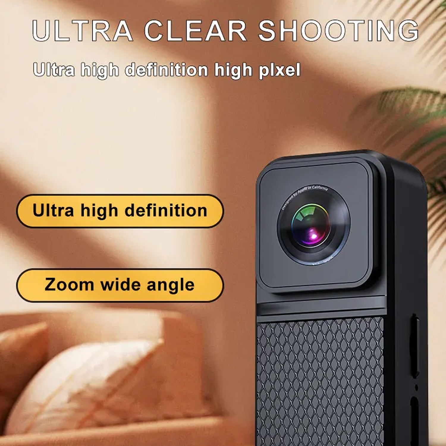 KITTITREK 1080P HD Pet Camera with 160 Wide-Angle Lens