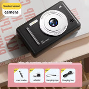 KivixCam Kids Digital Camera 50MP 4K Video Retro CCD Selfie Cam with 256GB Support