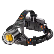 LamiTraxi Trail Running Headlamp 2500m Long-Range P100 LED IPX6 Zoomable Power Bank