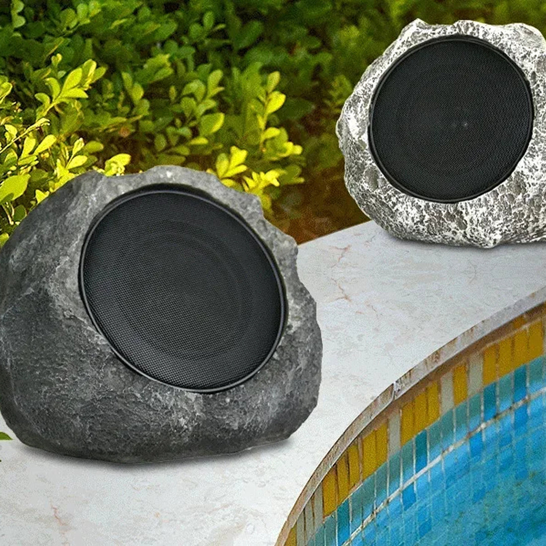 LarnClis Solar Powered Waterproof Rock Speaker