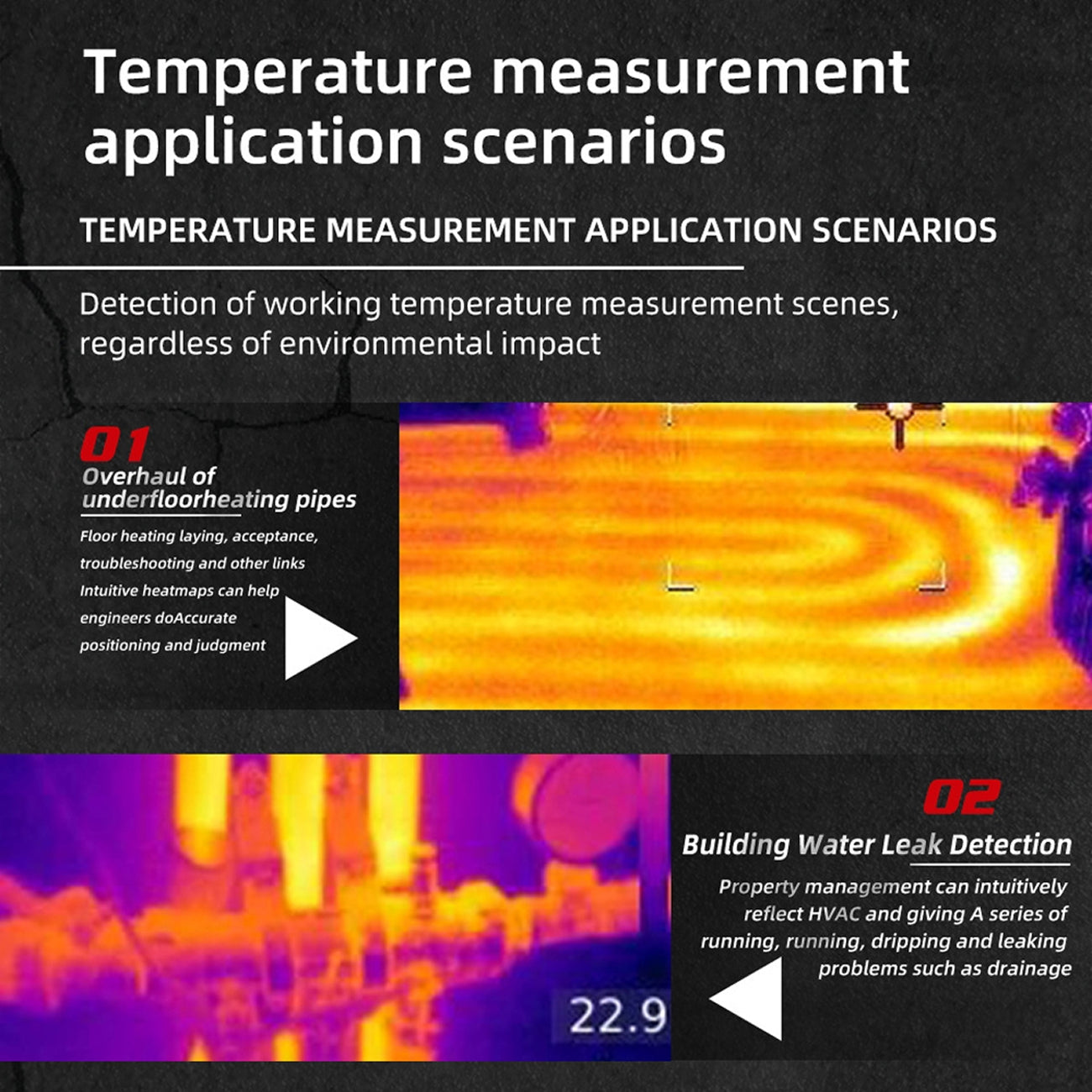 LensFlaro Thermal Imaging Camera 240x240 Resolution with -20°C to 550°C Range, 15 Color Modes and 4GB Storage
