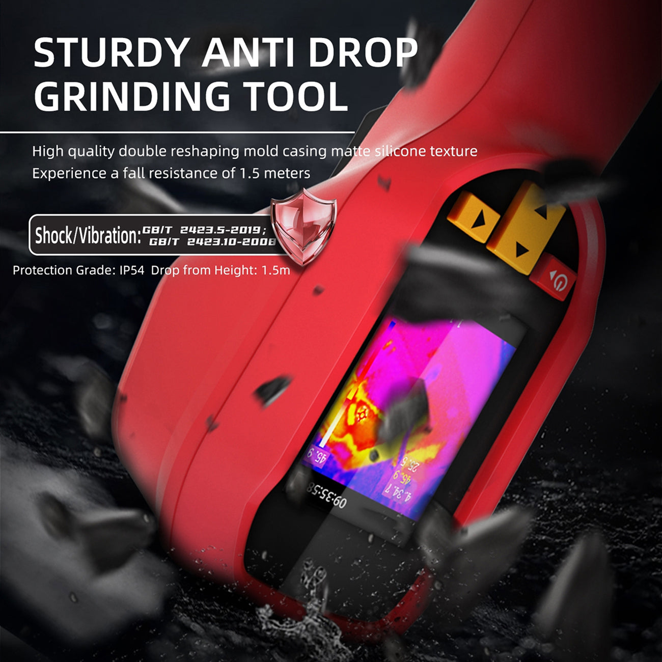 LensFlaro Thermal Imaging Camera 240x240 Resolution with -20°C to 550°C Range, 15 Color Modes and 4GB Storage