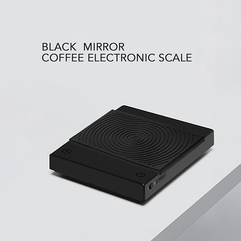 LiGramix Black Mirror Digital Coffee Scale with Timer