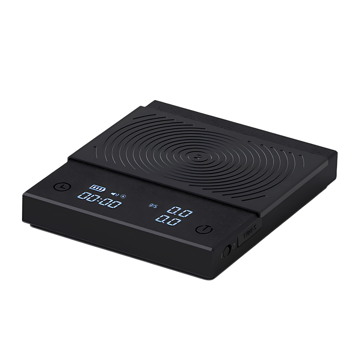 LiGramix Black Mirror Digital Coffee Scale with Timer