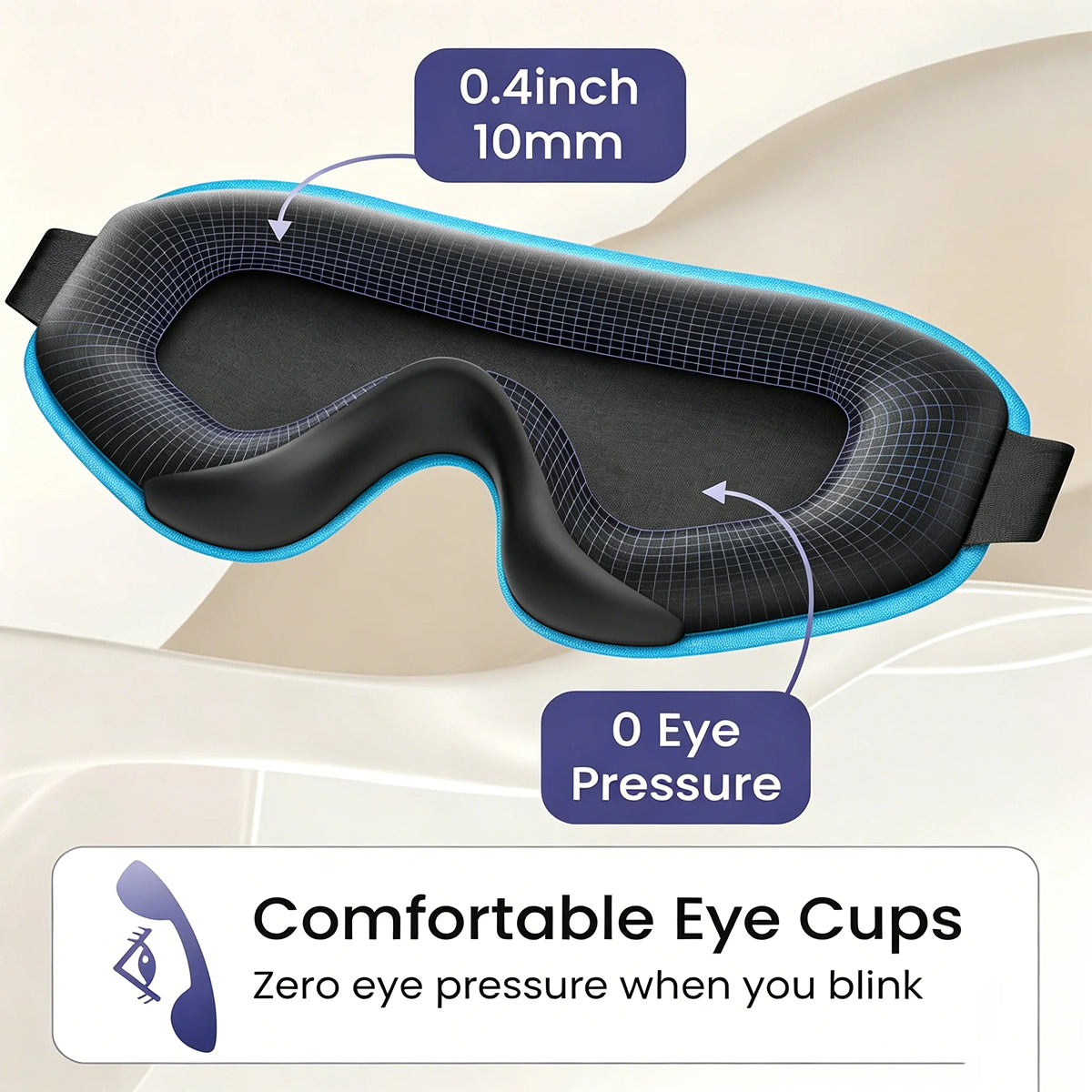 LicoMixxi 3D Light Blocking Cooling Sleep Mask