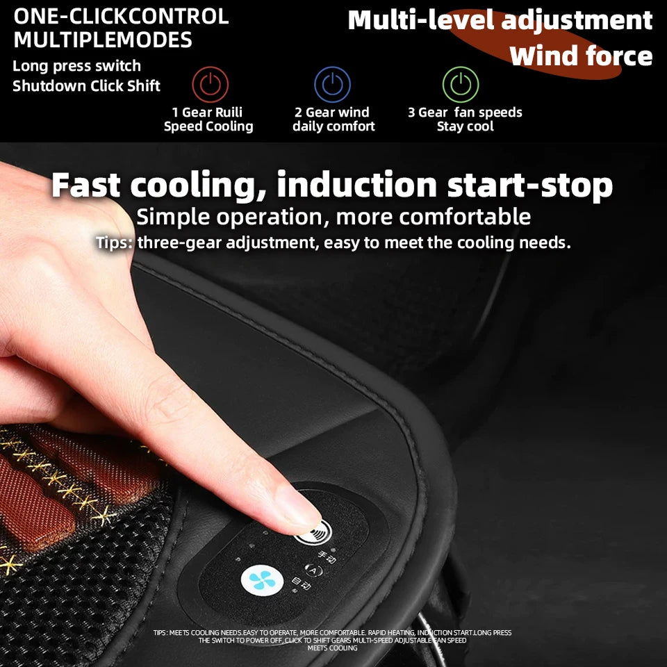 LieEsata Quad-Fan Cooling Car Seat Cushion - 50% OFF