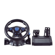 LiroSpio Gaming Steering Wheel 7-in-1 Universal Racing Wheel with Linear Pedals