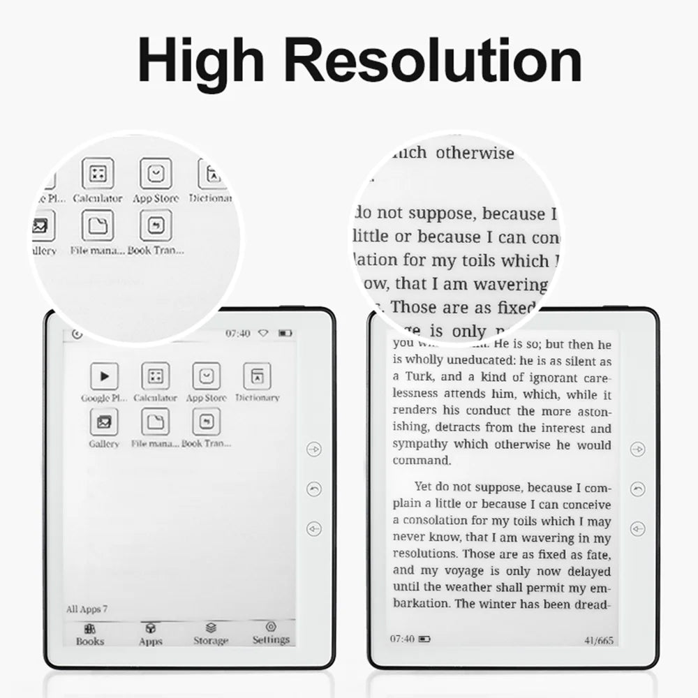 LitraKno Ebook Reader Paper-Like Anti-Glare Display with WiFi, Expandable Storage and Ultra-Long Battery Life