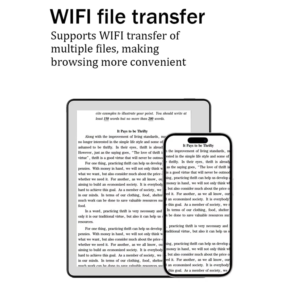LitraKno Ebook Reader Paper-Like Anti-Glare Display with WiFi, Expandable Storage and Ultra-Long Battery Life