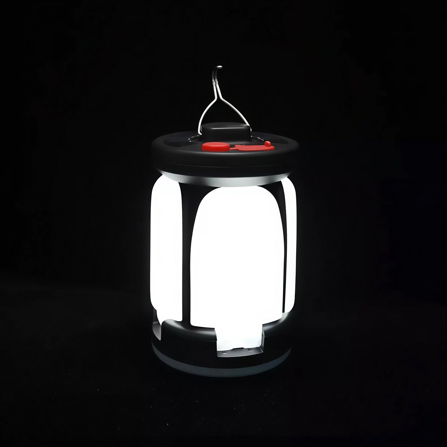 LomiFors Solar & USB Rechargeable Emergency Camping Lantern with Power Bank