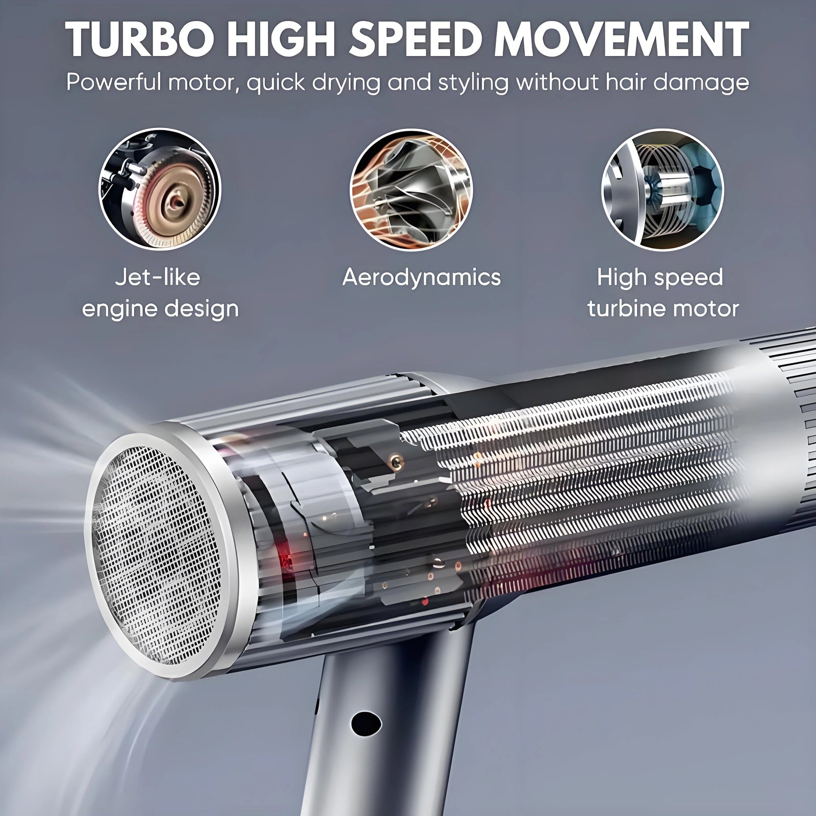 LumeAiro High-Speed Ionic Hair Dryer with Brushless Motor