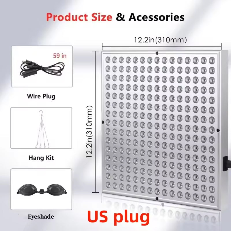 LumexLi Dual-Wavelength Red Light Therapy Panel for Pain & Skin