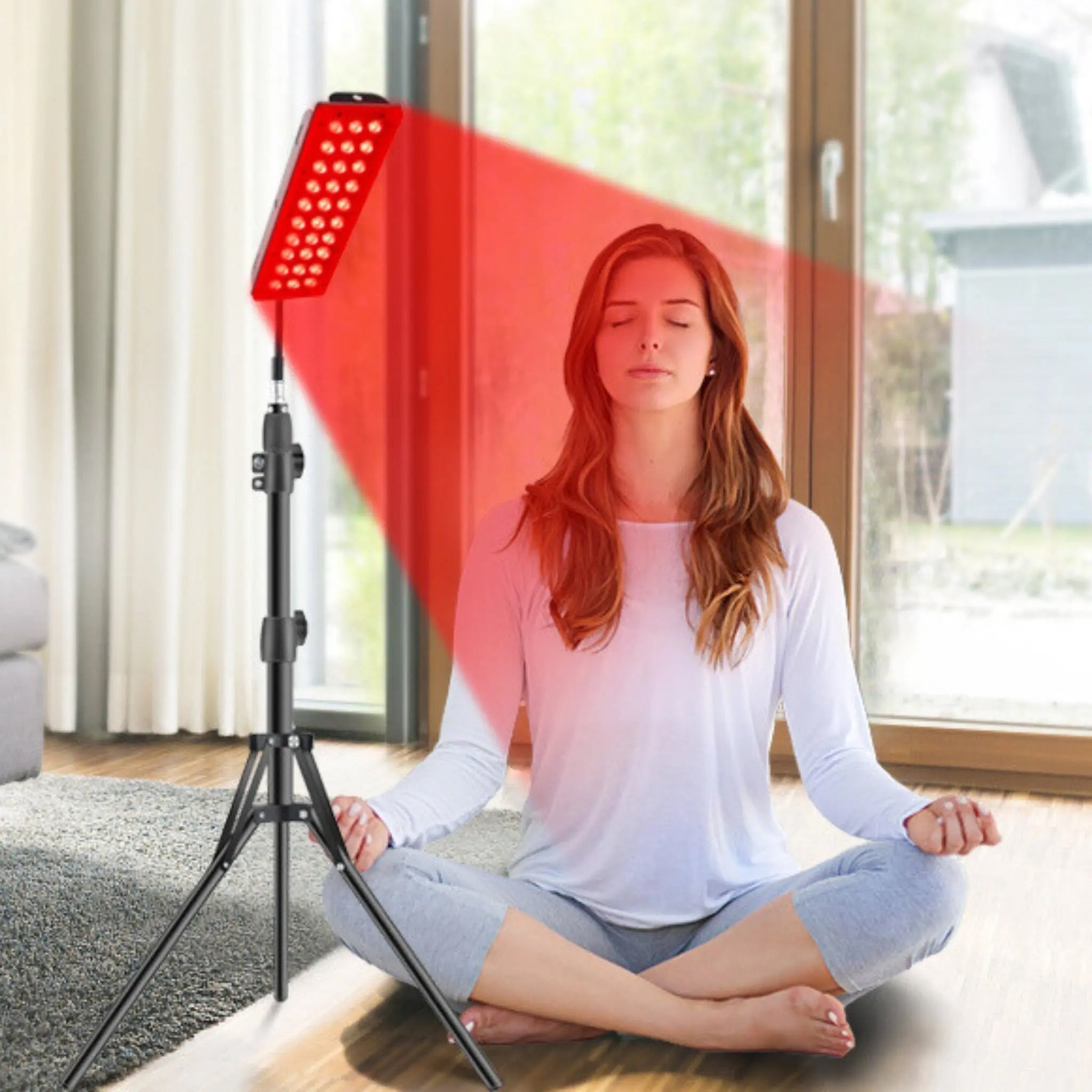 Lumorayvi Red Light Therapy Lamp with Stand Dual Wavelength Deep Tissue Relief