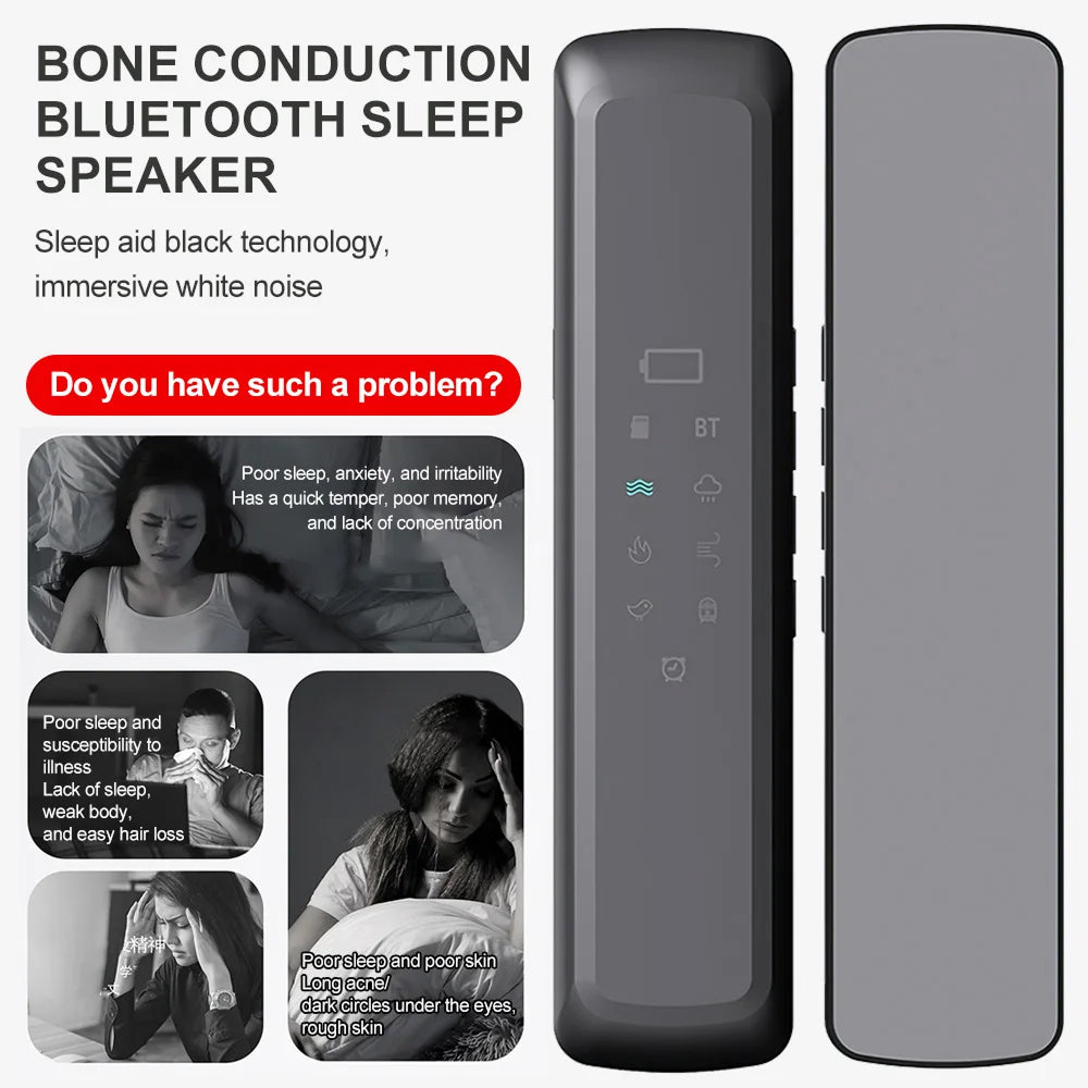LunaxTone Private Bone Conduction Sleep Speaker for Couples