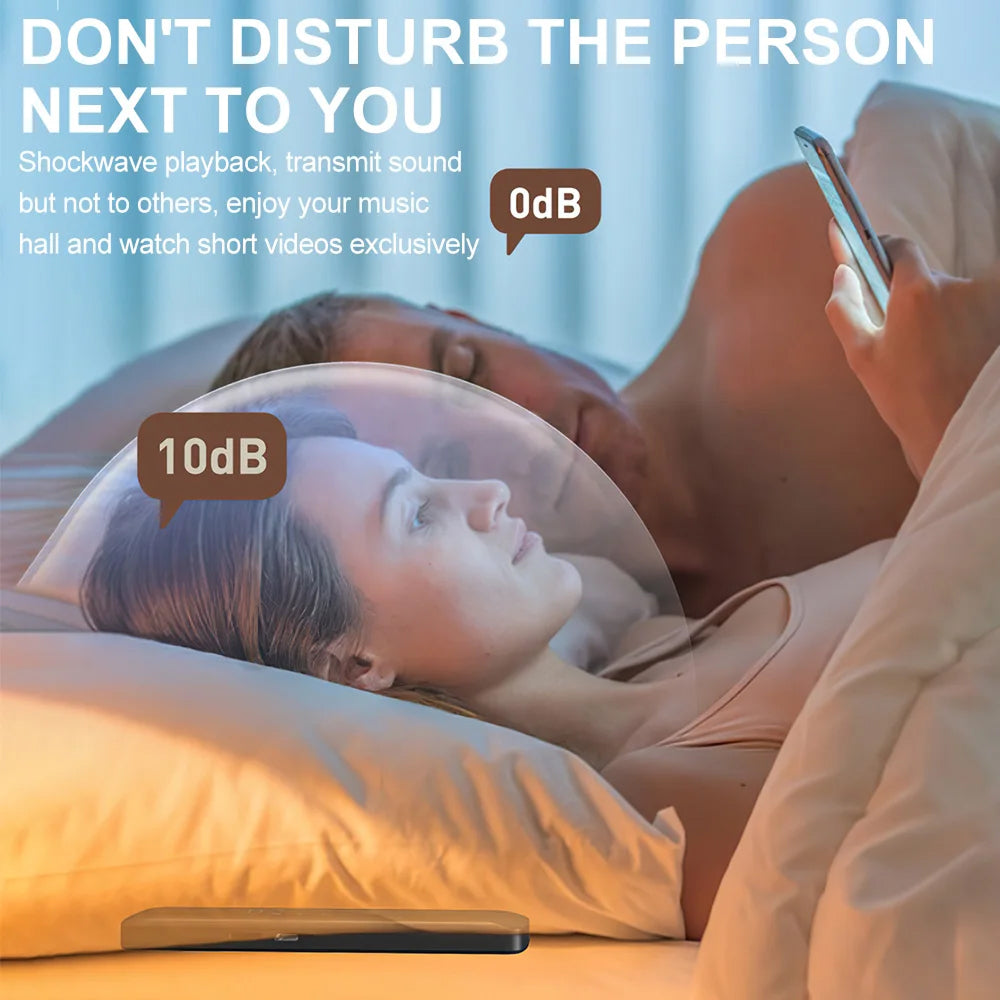 LunaxTone Private Bone Conduction Sleep Speaker for Couples