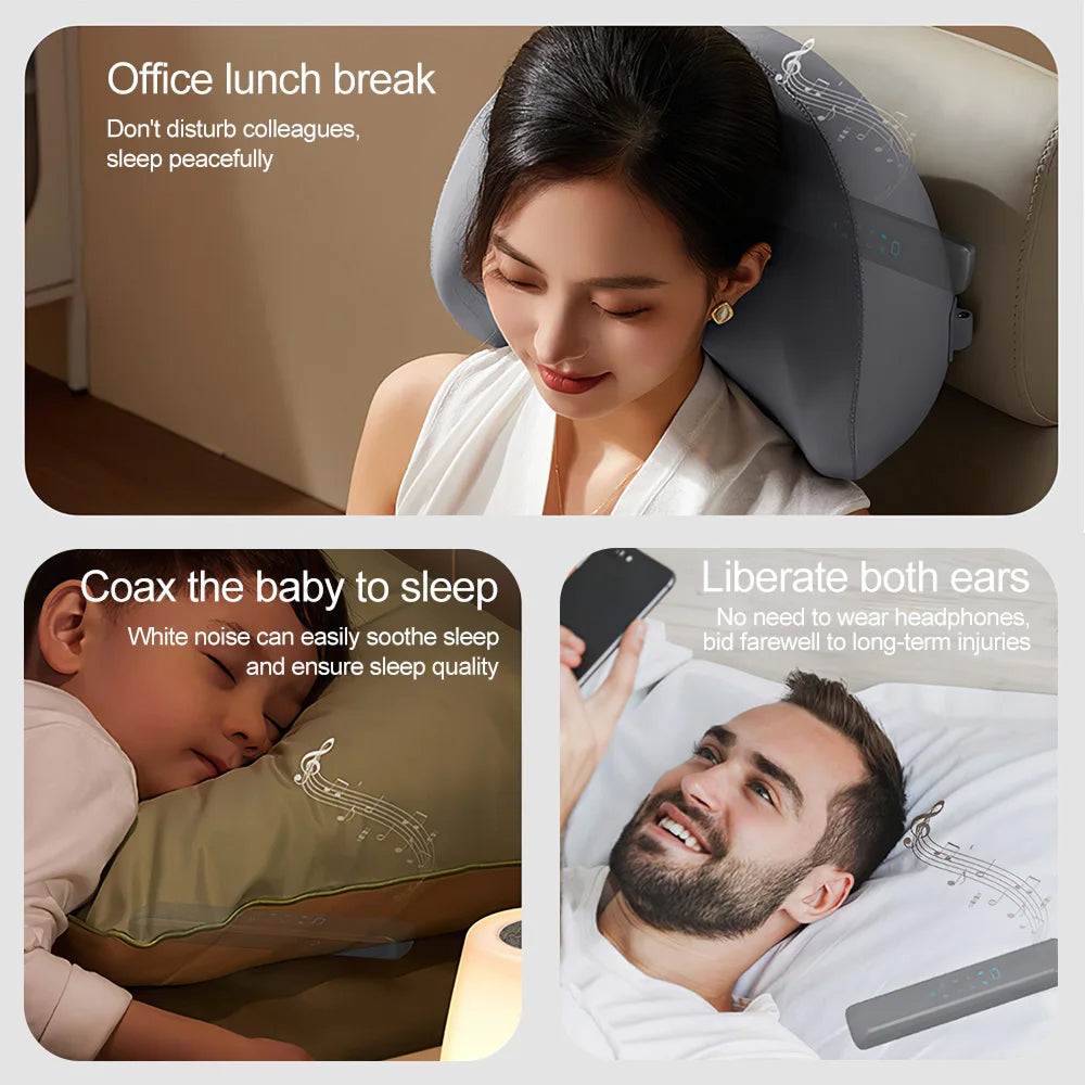 LunaxTone Private Bone Conduction Sleep Speaker for Couples
