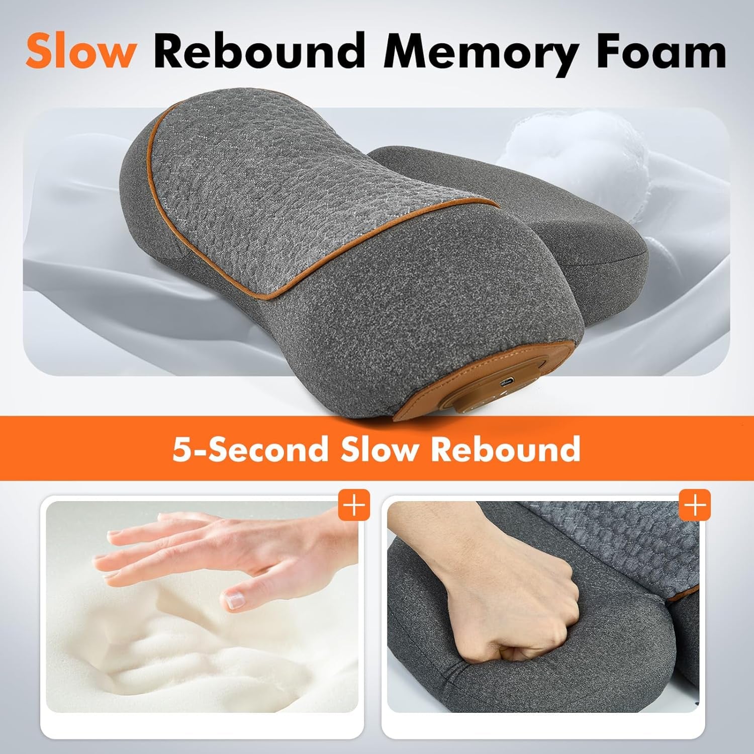 LupiSopix 3-in-1 Neck Massager Pillow for Posture Correction