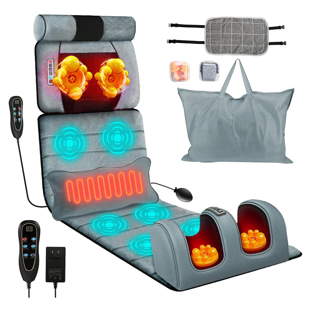 MajixLiva Full Body Massage Mat with Heat and Neck Kneading