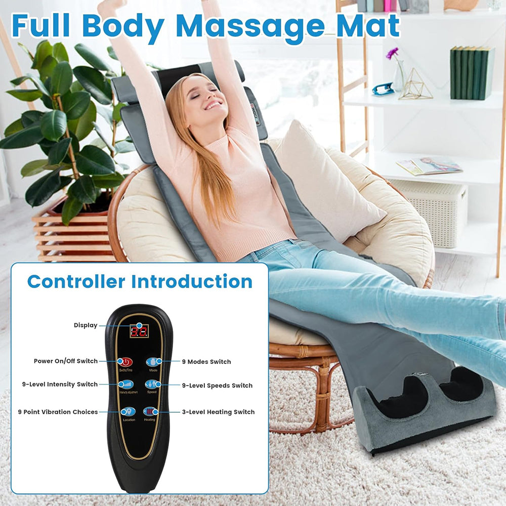 MajixLiva Full Body Massage Mat with Heat and Neck Kneading