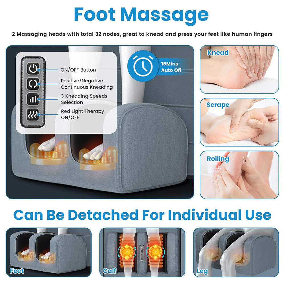 MajixLiva Full Body Massage Mat with Heat and Neck Kneading