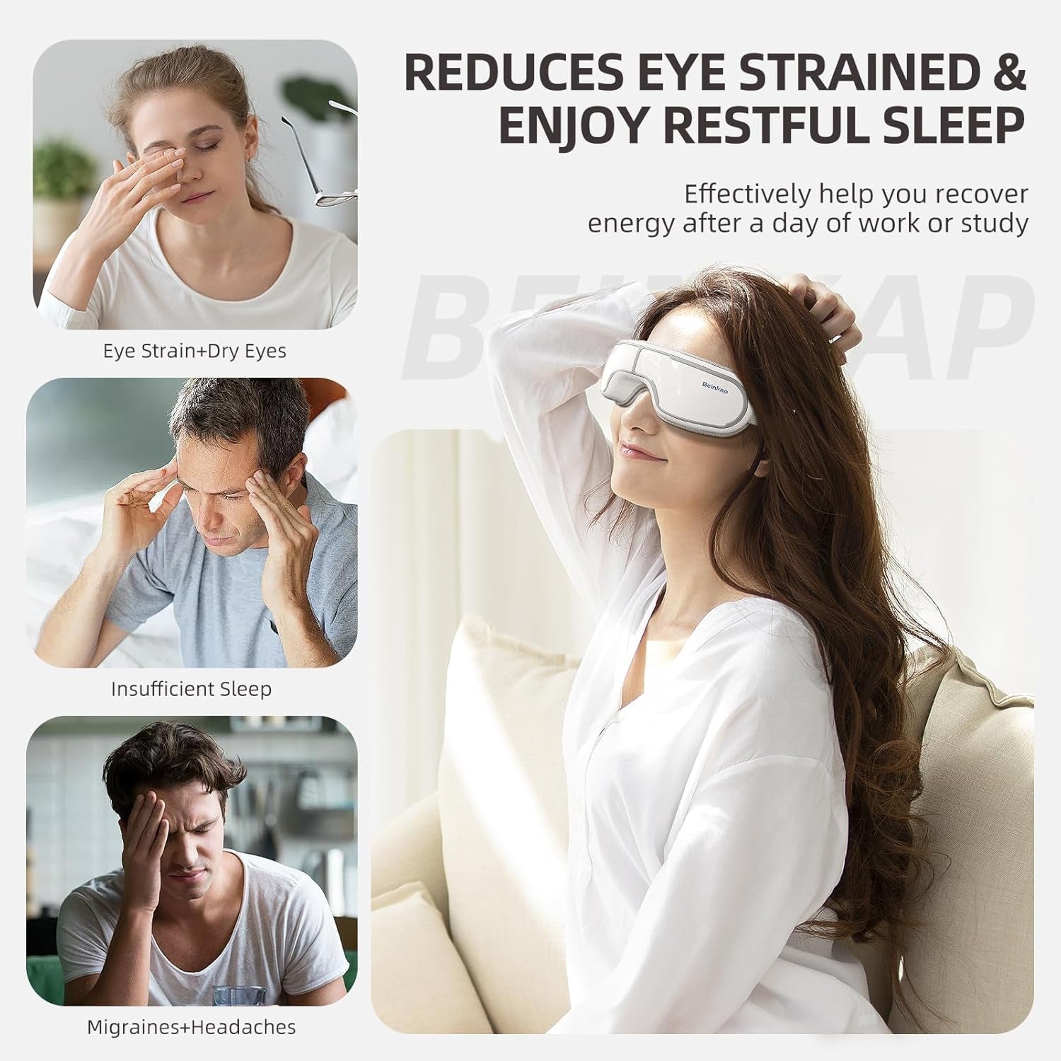 MasaHixiv Heated Eye Mask for Dry Eyes and Migraines
