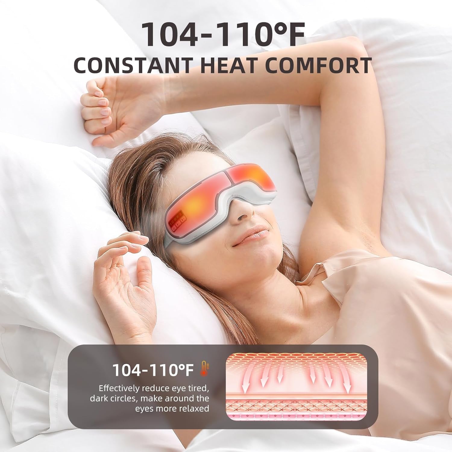 MasaHixiv Heated Eye Mask for Dry Eyes and Migraines