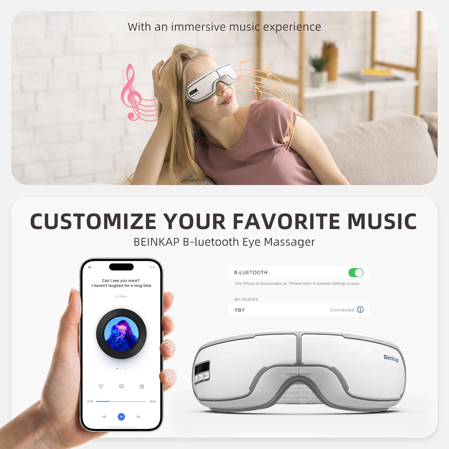 MasaHixiv Heated Eye Mask for Dry Eyes and Migraines