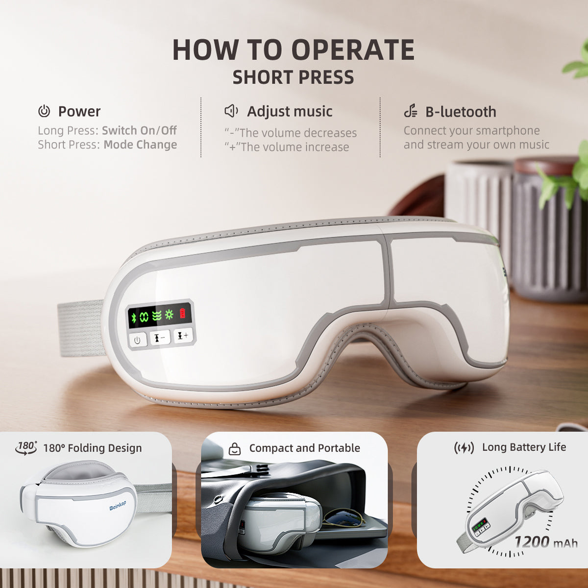 MasaHixiv Heated Eye Mask for Dry Eyes and Migraines