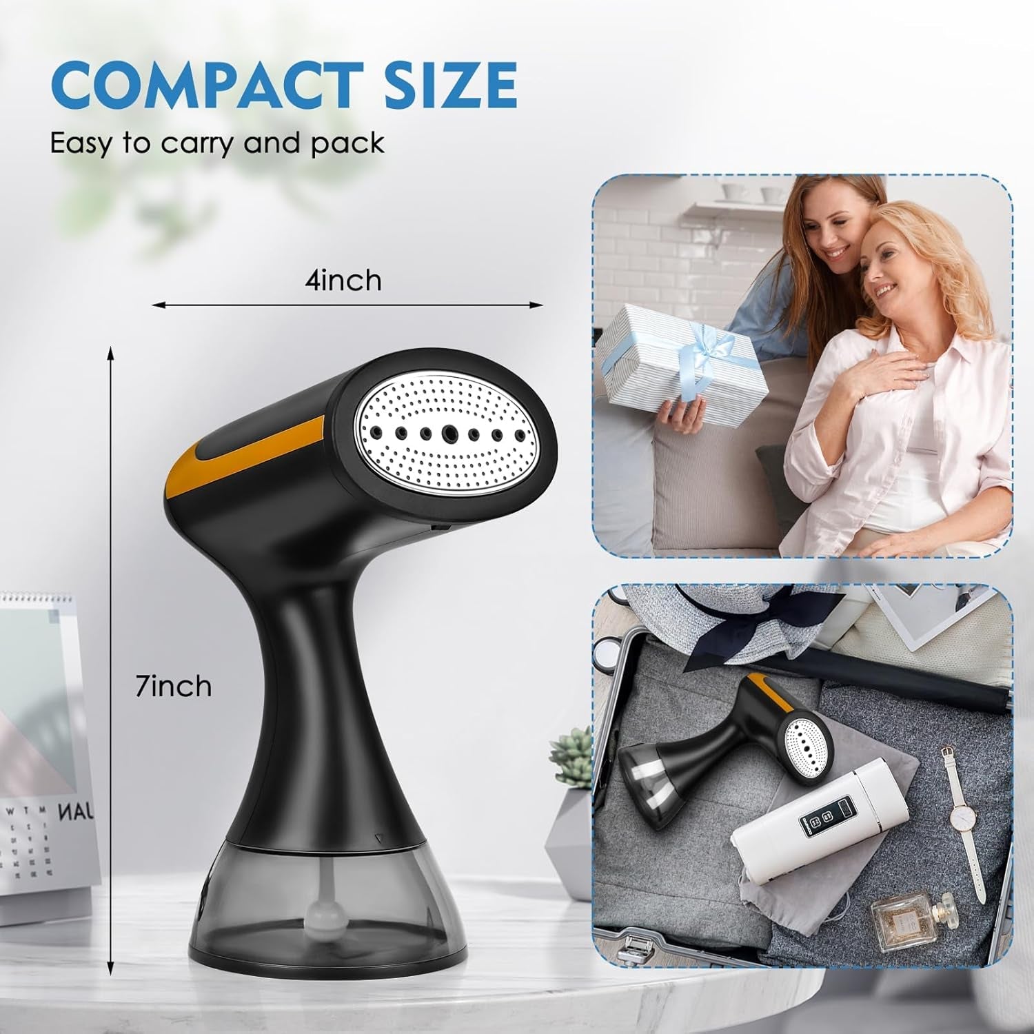 MaxGavic 1500W Handheld Clothes Steamer for Travel & Home