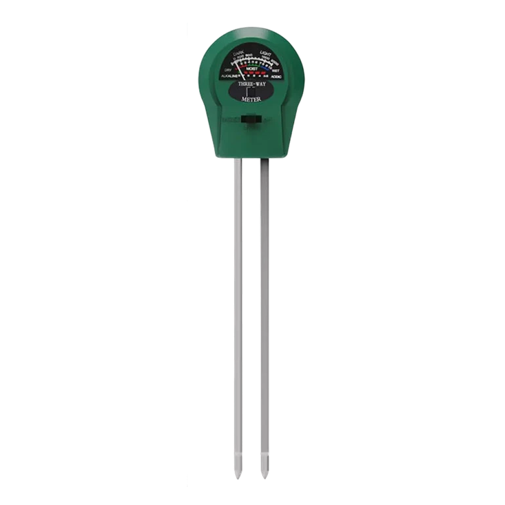 MaziSoil 4-in-1 Soil Tester for pH, Moisture, Light, and Temp