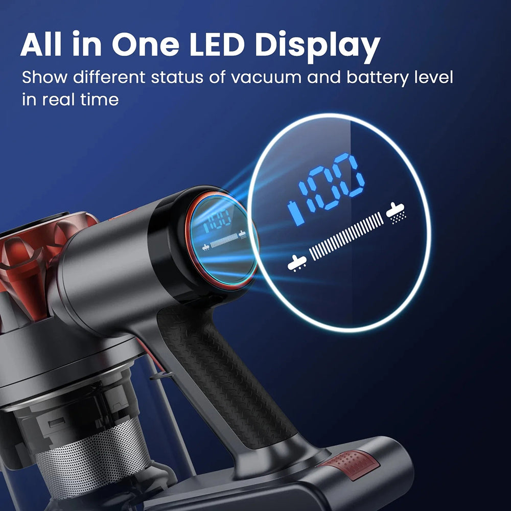MekValix S3P 45,000Pa Cordless Stick Vacuum with Tangle-Free Brush