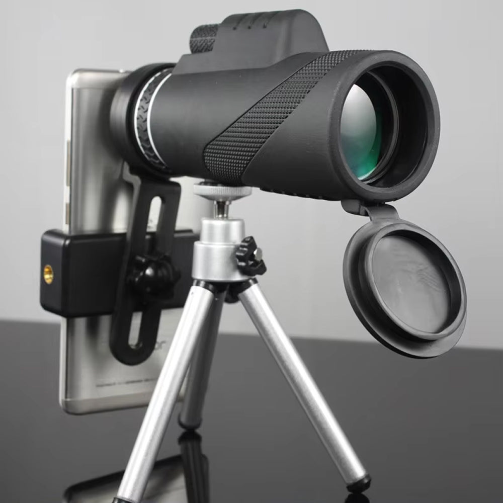 MenixFos 80x100 Monocular Telescope High Power BAK4 Prism with Smartphone Adapter & Tripod