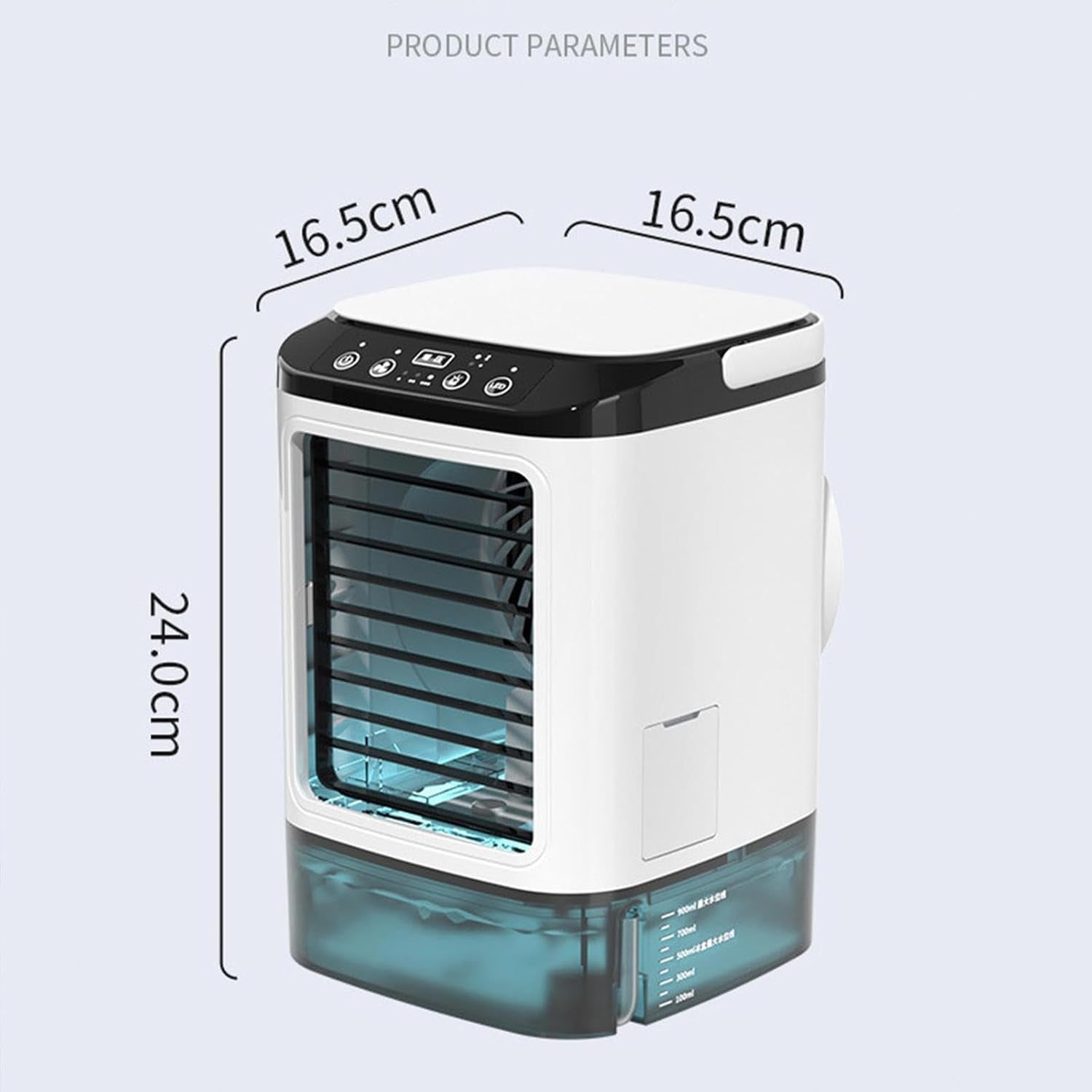 MintFesi Misting Fan 900mL Ice Compartment 10-in-1 Humidifier Quiet 35dB Portable Cooler