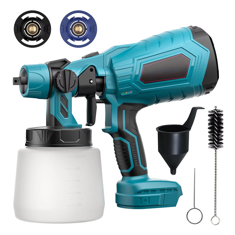 MistVici Cordless Paint Sprayer 1000ml/min for Makita 18V Battery with 3 Spray Patterns