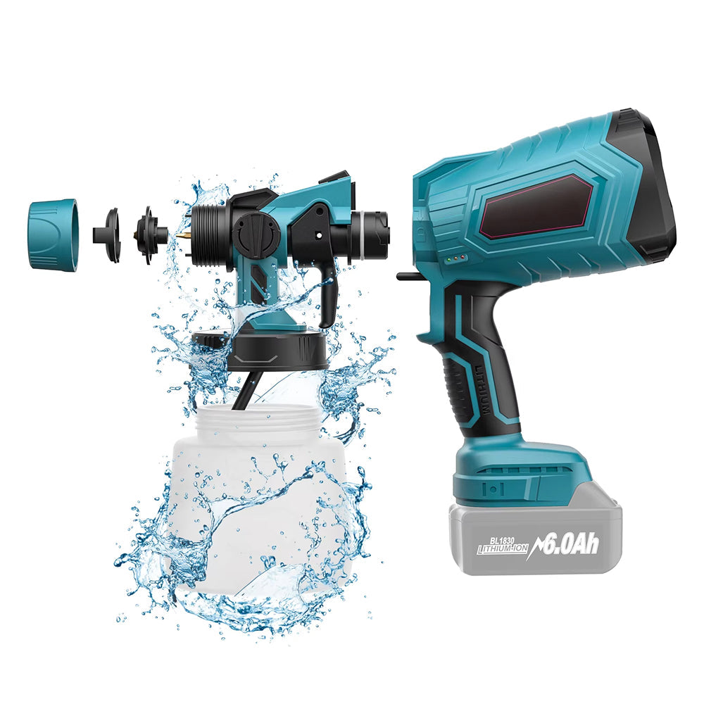 MistVici Cordless Paint Sprayer 1000ml/min for Makita 18V Battery with 3 Spray Patterns
