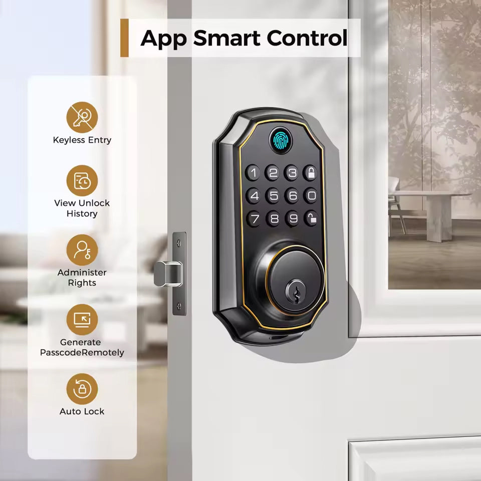 MixaLocki 5-in-1 Biometric Smart Deadbolt Lock
