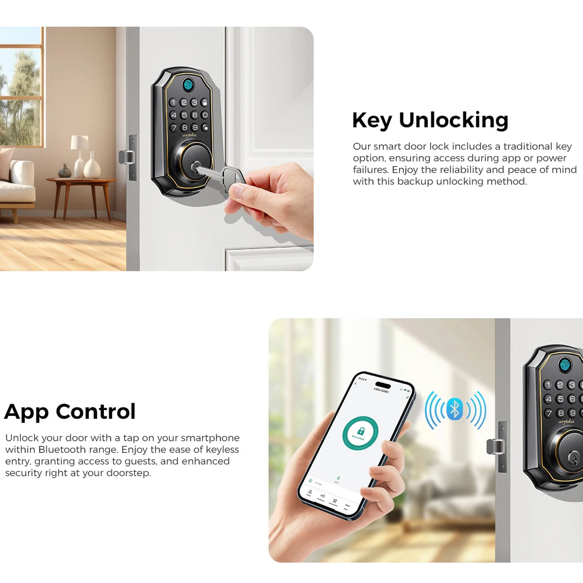 MixaLocki 5-in-1 Biometric Smart Deadbolt Lock